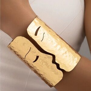 Gold Tone Cuff Bracelet